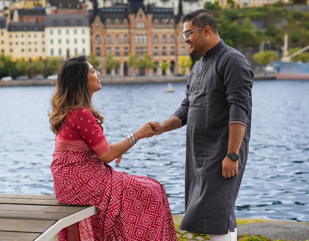 Fariha and Navid couple photoshoot in Stockholm